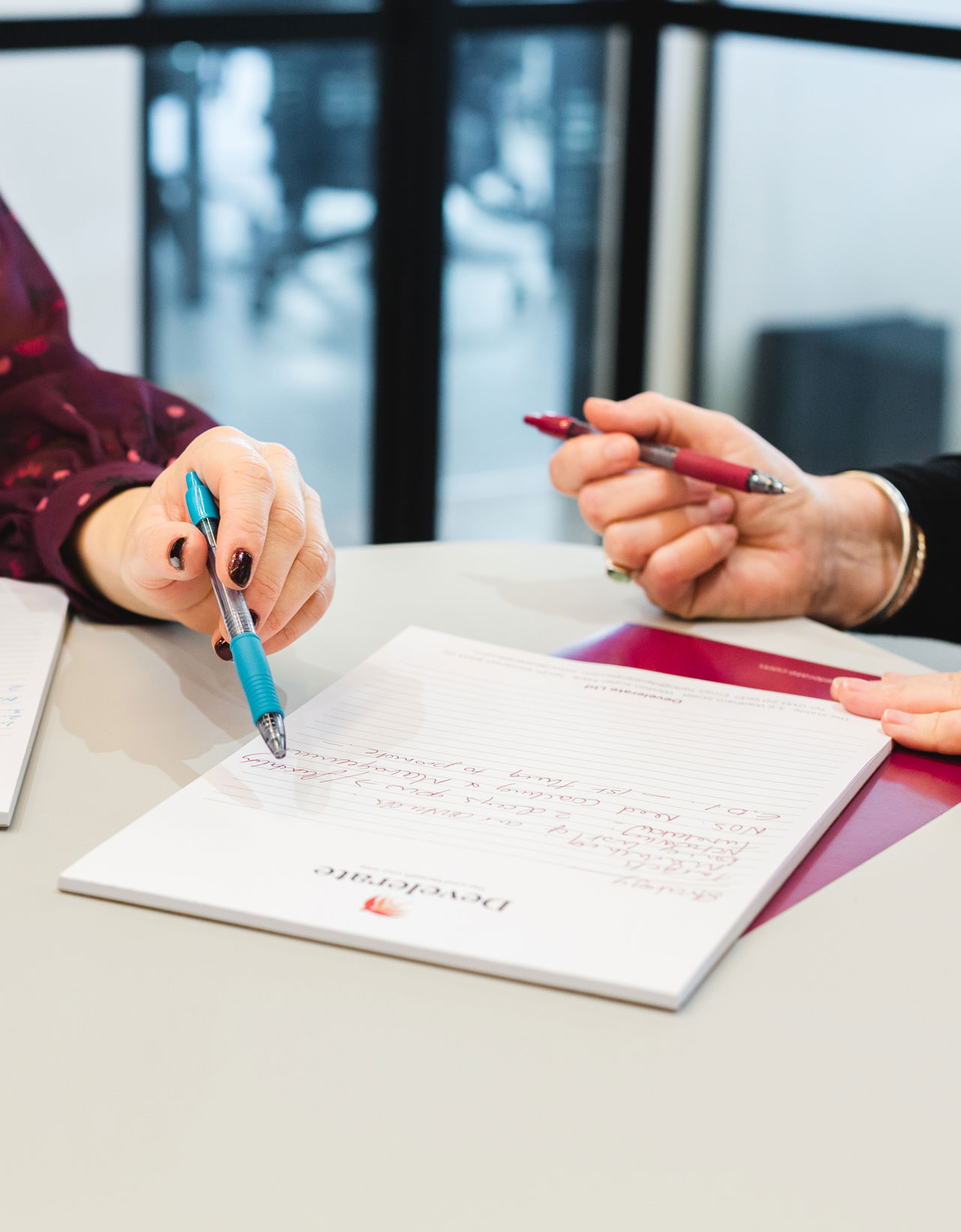 Discussions in a coaching session Discussions in a coaching session